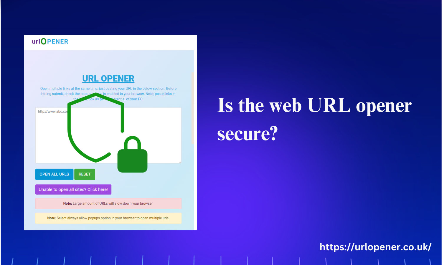 Is the web URL opener secure