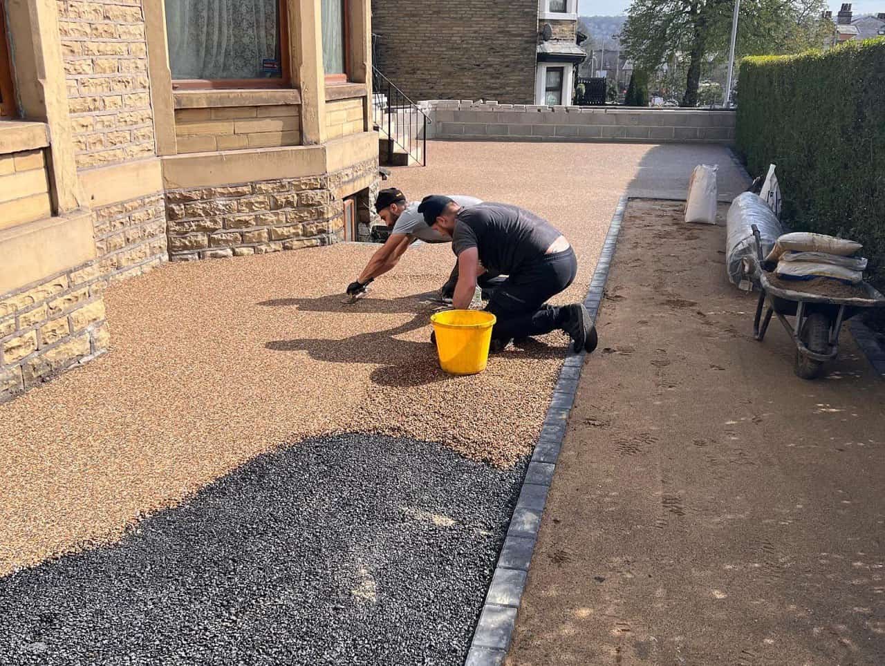 Resin bound installation in Coventry