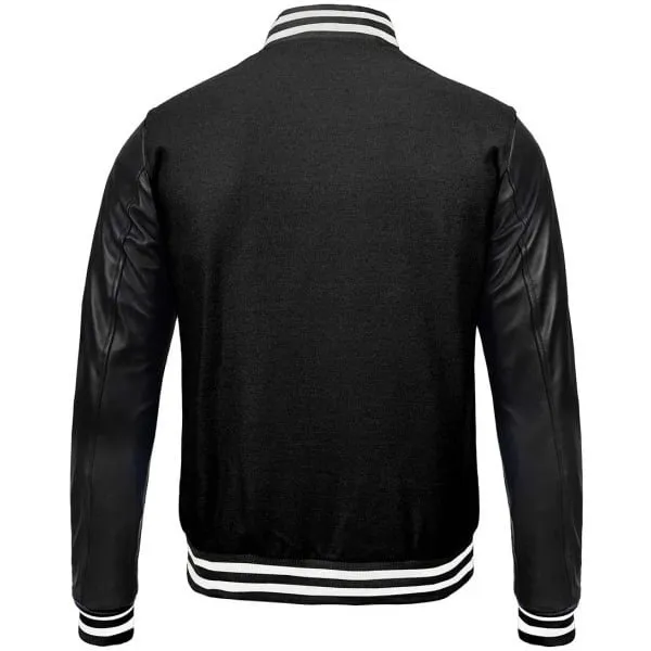 Mens-Black-Letterman-Varsity-Jacket-With-Leather-Sleeves-back (1)